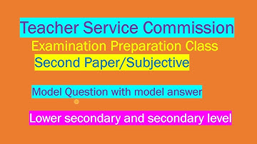 tsc second paper /shikshak sewa aayog/English for basic and secondary level