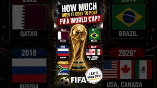 The Cost of Hosting the World Cup! 😱⚽#FIFAWorldCup #WorldCup2026 #FootballFacts #SoccerFacts