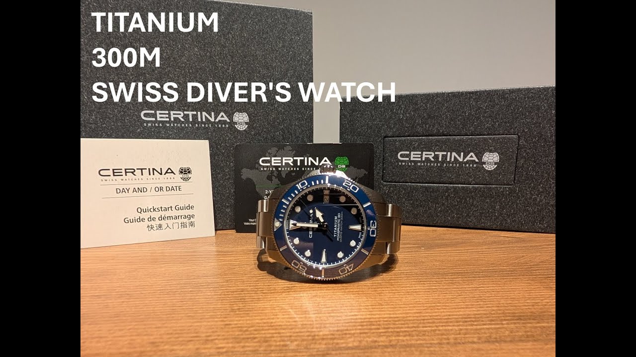 Certina DS Action 40.5mm Titanium Diver's Watch Unboxing and Impressions