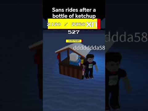Sans After Exclusive Bottle Of Ketchup #roblox #sansmeme #undertale #memes