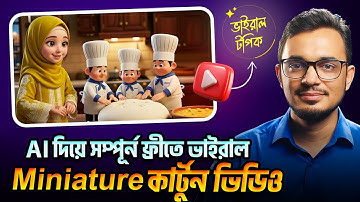 AI দিয়ে ফ্রীতে ভাইরাল মিনিয়েচার কার্টুন ভিডিও তৈরির সিক্রেট ফর্মুলা  AI tutorial in bangla