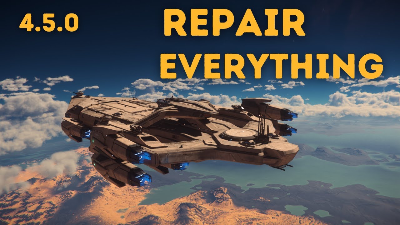 How to repair the Idris - Star Citizen 4.5 - YouTube