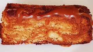 Cake marbré au caramel, recette de cake au caramel. recette facile