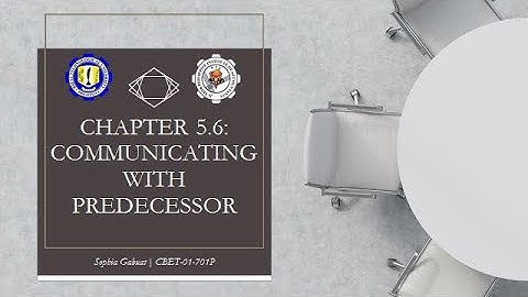 Chapter 5.6 (Part 1) - COMMUNICATING WITH PREDECESSOR (EXISTING) AUDITOR