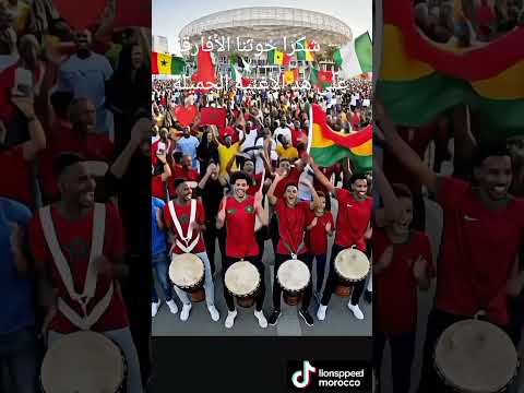 شكرا خوتنا الأفارقة على هد الأغنية الجميلة  كأس العالم المغرب كرة القدم افريقيا