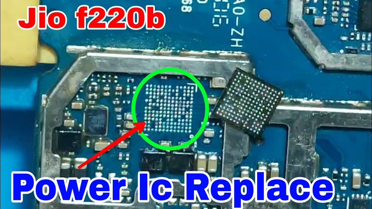 jio f220b power ic replace// jio 220b power ic कैसे लगाए - YouTube