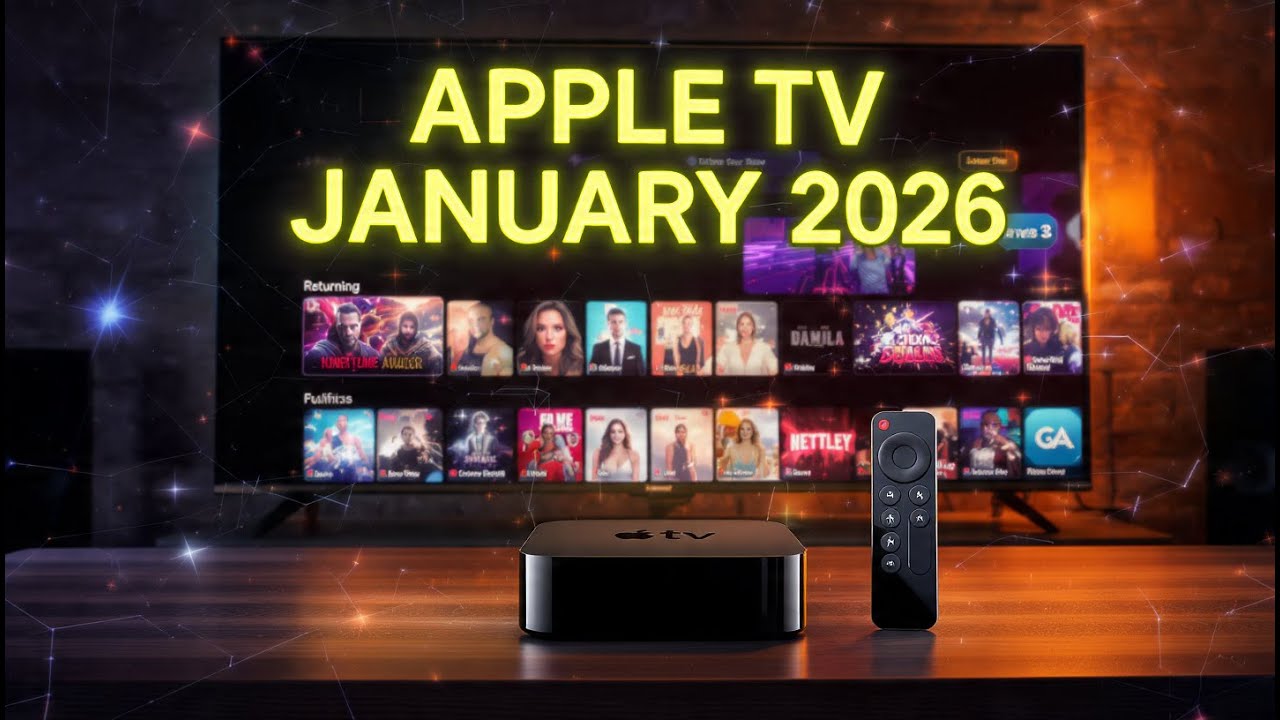 Обновления Apple TV на январь 2026 года – новинки, возвращающиеся фавориты и что стоит посмотреть.
