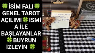 İsi̇m Faligenel Tarot Fali İsmi̇ A Harfi̇yle Başliyanlar İzleyi̇n