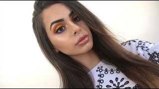 colorful eye look makeup tutorial |Perla Sibani فيديو تعليم مكياج عيون ملونه ومناسب لالصيف