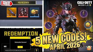 *NEW* CODM 5 WORKING CP REDEEM CODES APRIL 2026 | CALL OF DUTY MOBILE NEW WORKING REDEEM CODES 2026