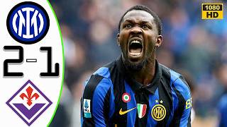 Inter Milan vs Fiorentina 2-1 Dramatic Highlights & All Goals 2026