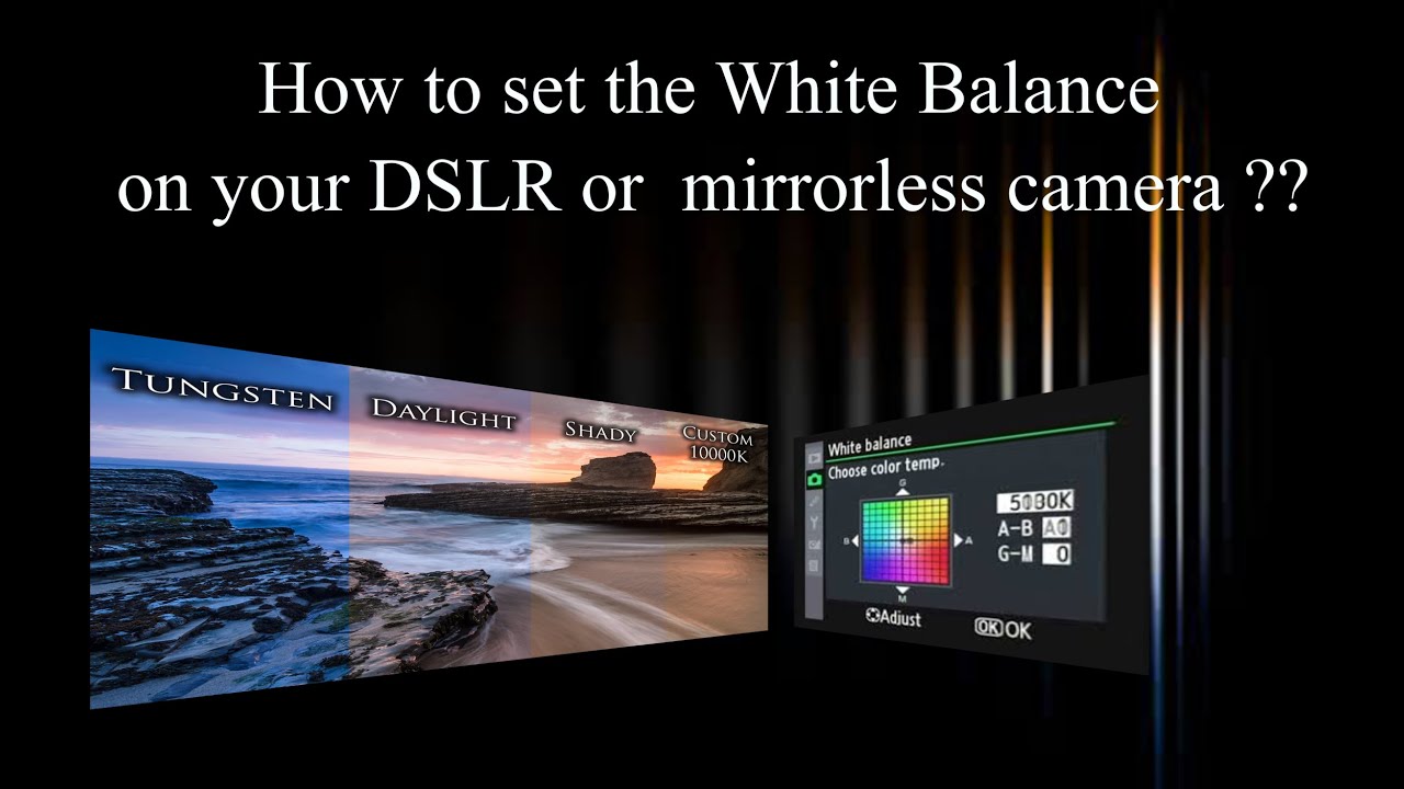 White balance setting on Nikon D7200 The importance of shooting in