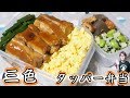 火を使わない 鶏の照り焼き 三色和風弁当の作り方/タッパー弁当【kattyanneru】