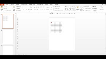 How to create sudoku grid blank page with power point