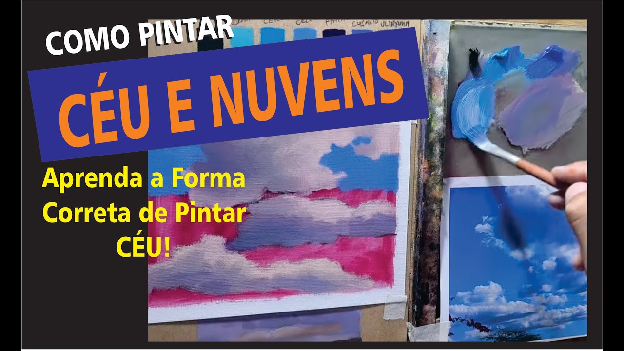 COMO PINTAR CÉU E NUVENS