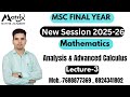 Msc Final year # Functional Analysis # Banach Space # Normed linear space # RU