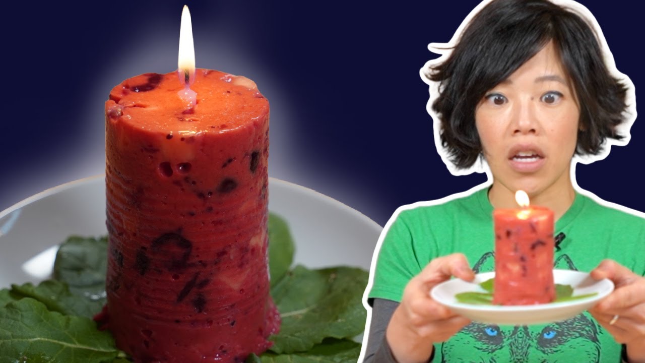 Edible Cranberry Mayonnaise Candle That Lights | emmymade