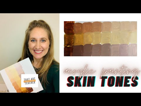 FIFTY SHADES OFSKIN - How to mix CAUCASIAN flesh tones by ART Tv 