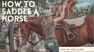 How To Saddle a Horse STEP BY STEP!!  My Fav Barrel Racing Tack || Camo Cowgirl