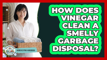 How Does Vinegar Clean A Smelly Garbage Disposal?