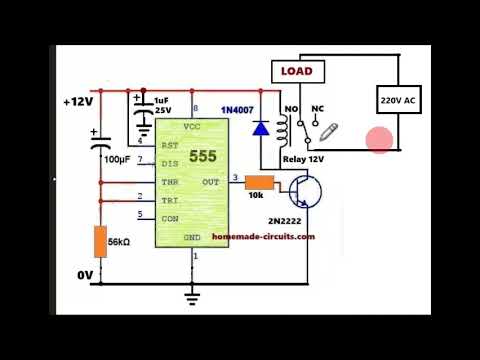 Simple Adjustable Delay ON Timer Circuit Using 555 IC: More Accurate than BJT based Delay ON Timers