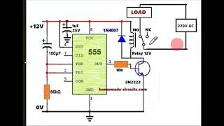 Simple Adjustable Delay ON Timer Circuit Using 555 IC: More Accurate than BJT based Delay ON Timers screenshot 3