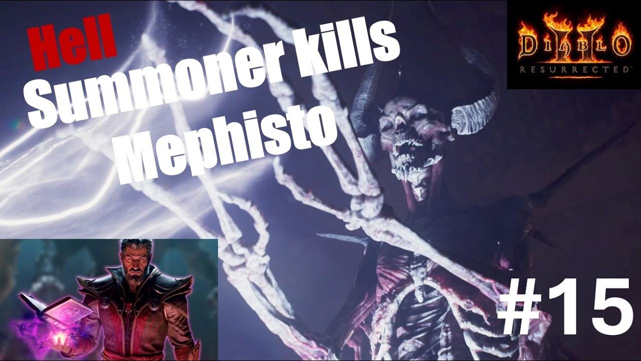 Warlock Summoner kills Hell Mephisto #15 - Diablo II Resurrected Reign of the Warlock