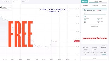 Free Deriv.com Bot - Even Odd Deriv Bot | Guaranteed Profits Deriv Bot Download
