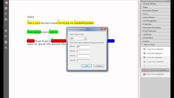 Quickly Switch Between Highlighter Colors in Adobe Acrobat Pro XI