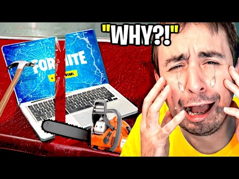 I Destroyed His Computer & Bought Him A New One!