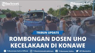 1 Dosen Universitas Haluoleo Meninggal Dalam Kecelakaan di Konawe, Mobil Tabrak Truk Tangki BBM