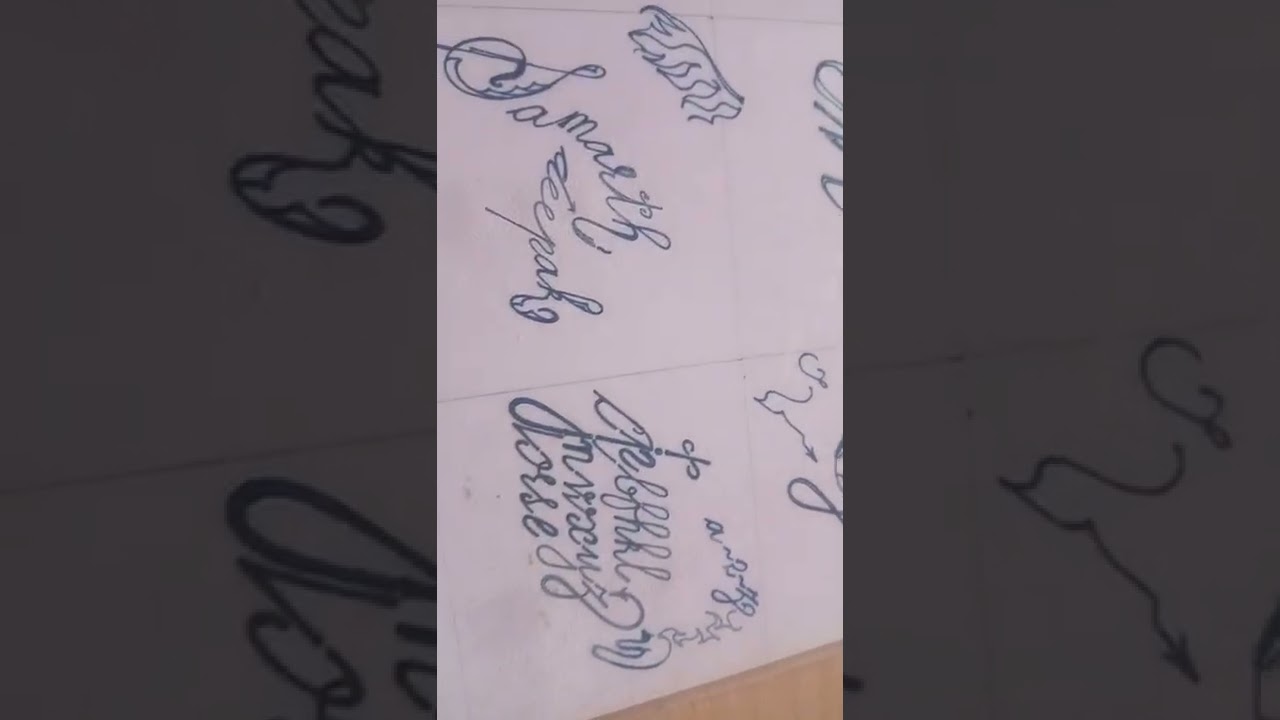 In Cursive Handwriting some letters having similar strokes.