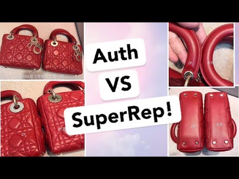 Lady Dior bag real vs fake review. How to spot counterfeit Christian Dior  bags and purses 