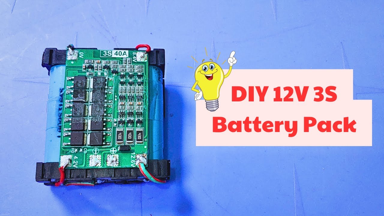 How to Build a 12V 3S Battery Pack from 18650 Cells - YouTube
