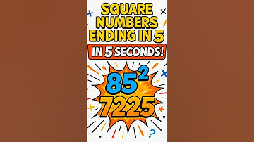 the fastest way to squares numbers ending in 5. #maths #shortvideo
