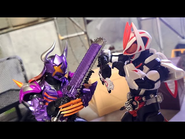 仮面ライダーギーツ🦊VS仮面ライダーバッファ🐮再現コマ撮り Masked