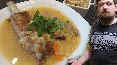 Гороховый суп с копченостями. Зачем СОДА?