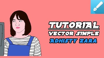 Tutorial Vector Simple Adhisty Zara Di Infinite Design | Vector Android #2