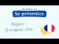 Se prsenter  leon de franais niveau a1  cours de grammaire