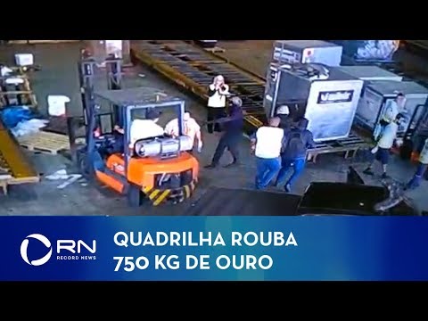 Quadrilha rouba 750 kg de ouro no aeroporto de Guarulhos