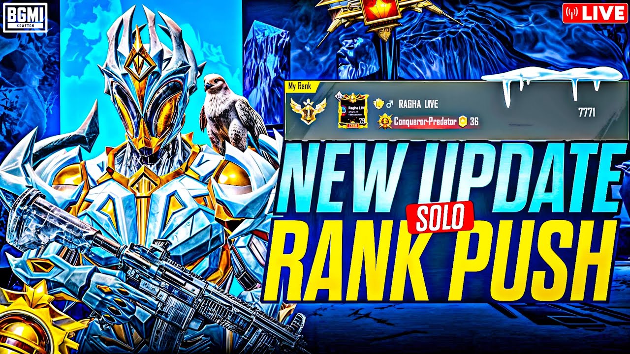 Rank 5 Day-9🇮🇳Rank 5 SOLO CONQUEROR LIVE RANK PUSH| New Season C7S20 Lenovo ...