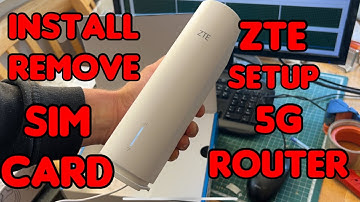 ZTE 5G router installation and start-up￼
