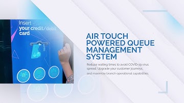 Air Touch Self Service Kiosk for Queue Management