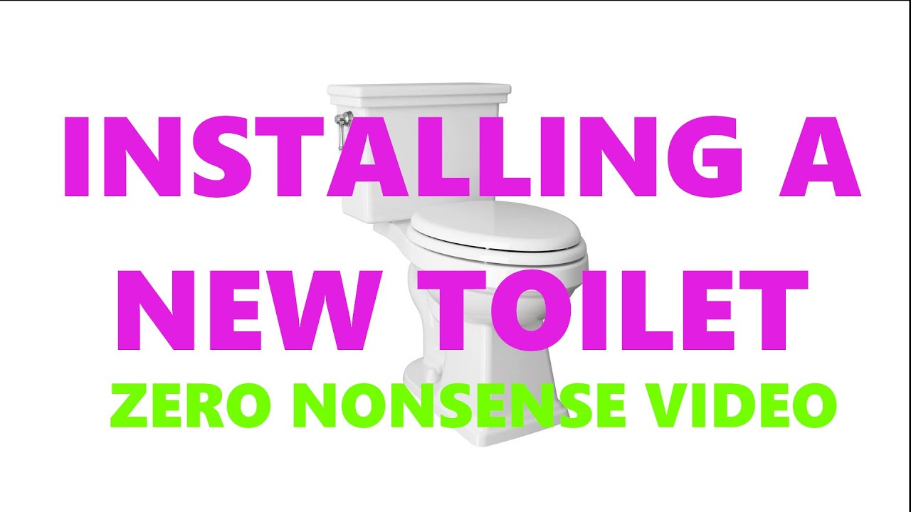 Installing A New Toilet on Laminate Flooring Over Tile - YouTube