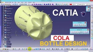 CATIA Surface Modeling Tutorial For Beginners - Cola Bottle Design