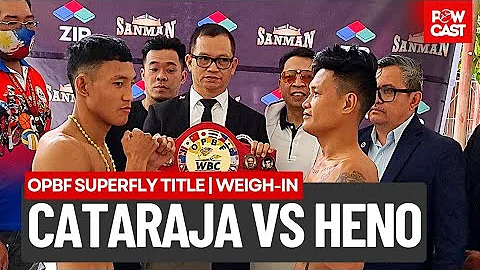 Pasok KJ Cataraja vs Edward Heno Official Weigh-in and Face Off