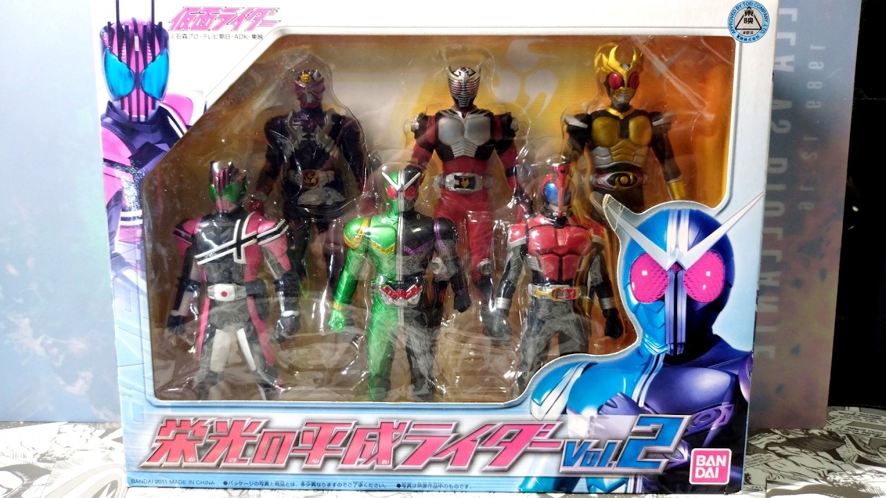 Kamen Rider] The glorious Heisei Riders! Soft vinyl figure set