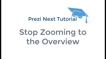 How to stop zooming to the overview in Prezi Next