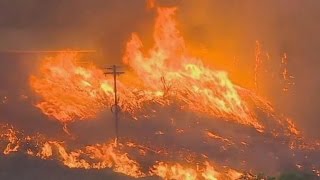 Wildfires burn dozens of homes in West as thousands evacuate