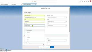 How to Create an Open Item: WayFinder PM screenshot 3